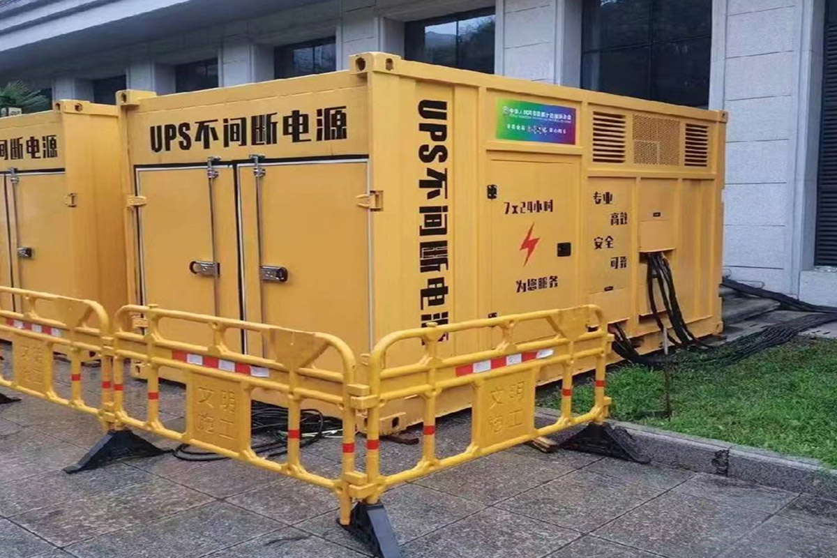 甘孜发电机租赁施工现场