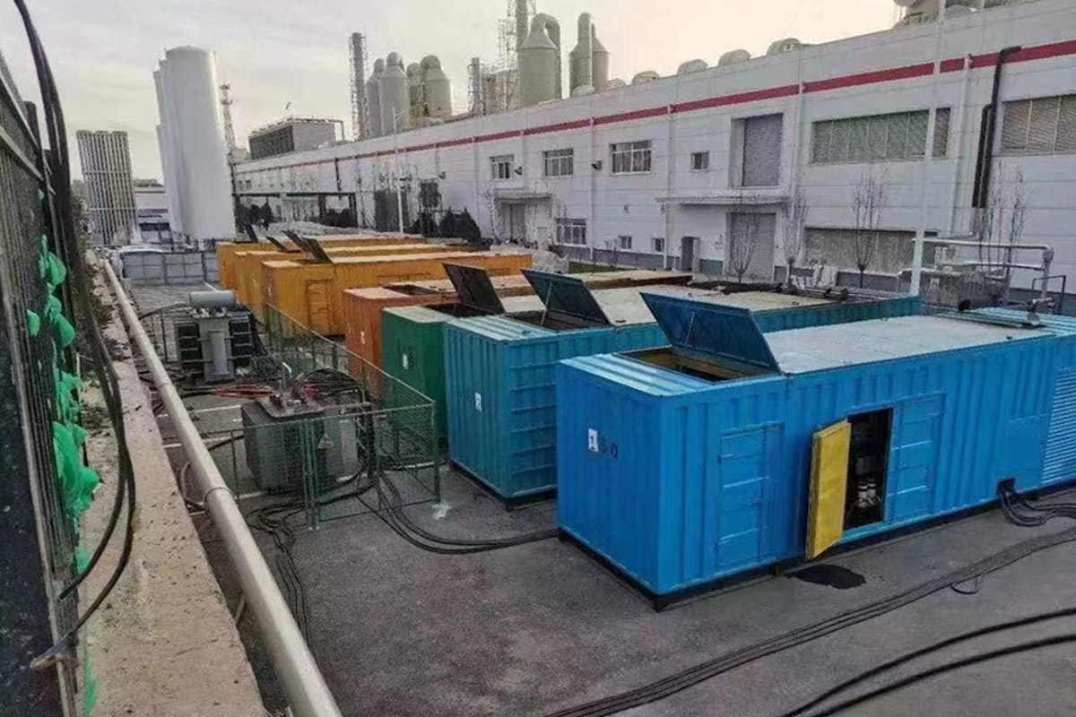 甘孜发电机租赁施工现场