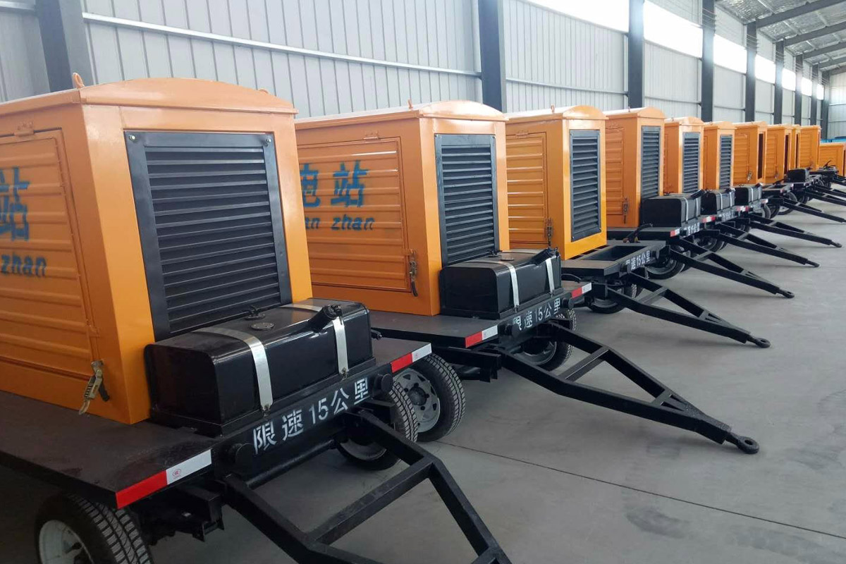 甘孜发电机租赁施工现场